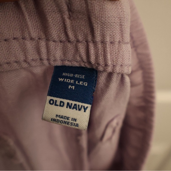 Old navy linen blend wide leg pant - Picture 4 of 4